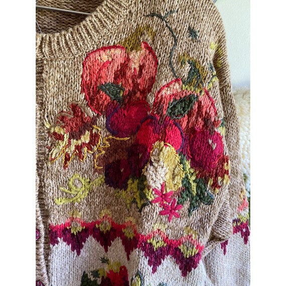 90's vintage deadstock fall apple orchard cardigan - image 3