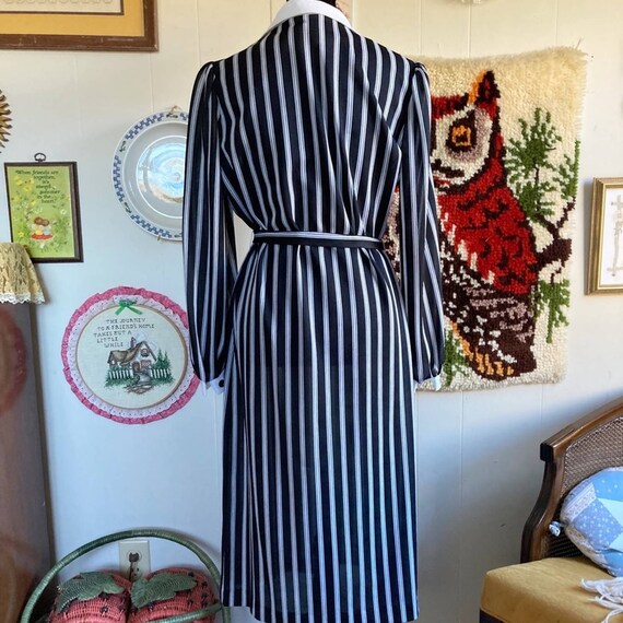 70’s/80’s vintage union made striped black & whit… - image 3