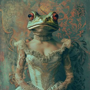 digitaler Download Antiquar Frosch Kunstdruck