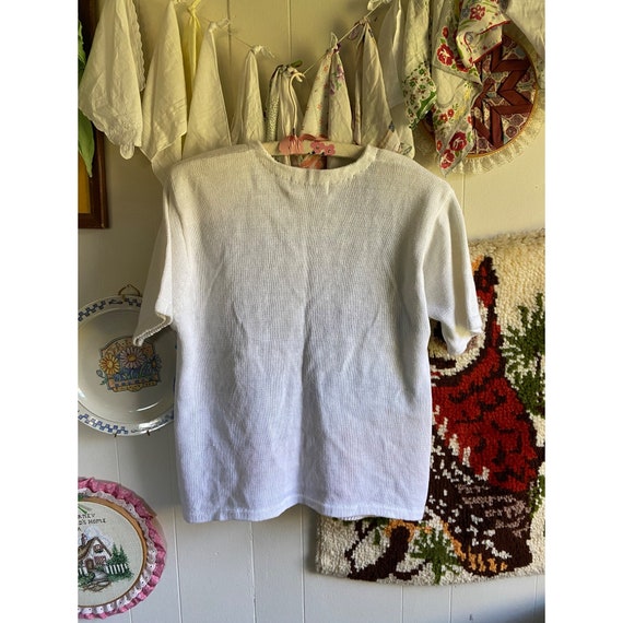 90's VTG deadstock Victoria Harbour white tropica… - image 2