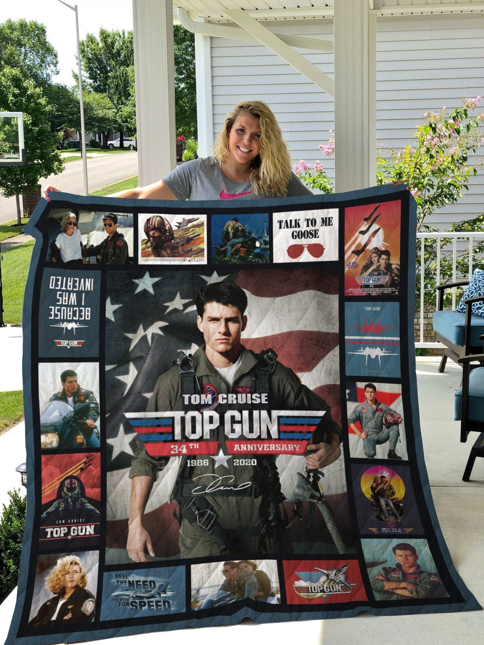 Top Gun Ver09 Quilt Blanket Bedding Family Gift For Him Etsy