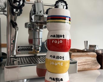 Cycling Grand Tour Espresso Cups  | 100% Handmade