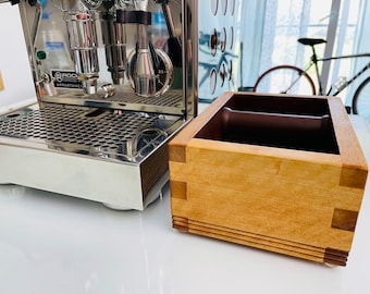 Handmade Wooden Espresso Knock box | Natural & Bold