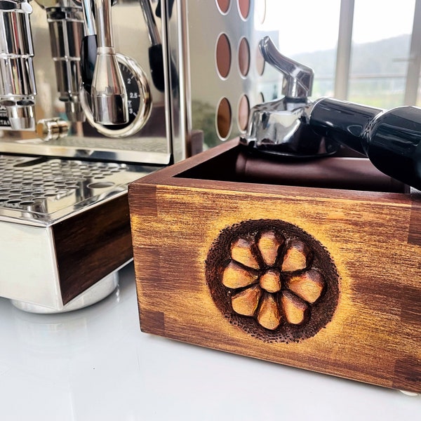 Espresso Knock Box Etsy