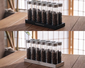 12 Tubes Aluminum 20/25g Coffee Bean Storage Tubes w Degas Valve