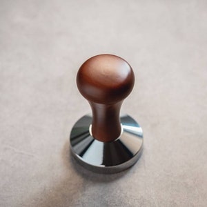 58mm, 53mm Tamper for Espresso Wood Custom Engraving image 5