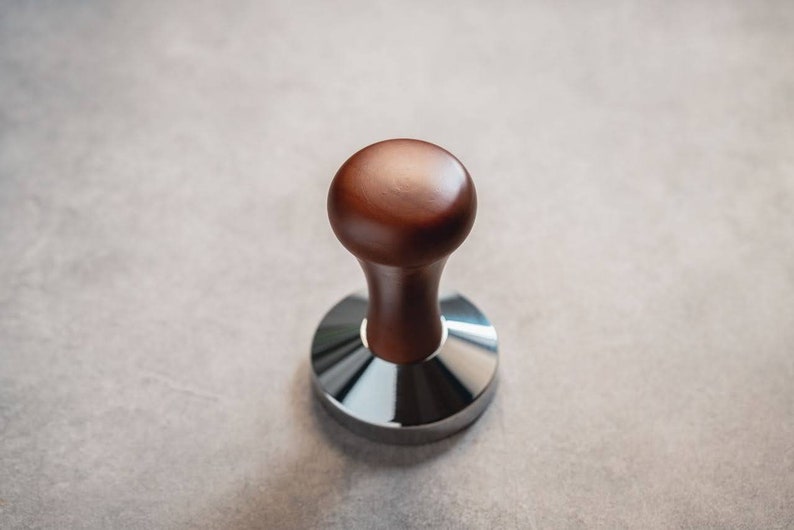 58mm, 53mm Tamper for Espresso Wood Custom Engraving image 5