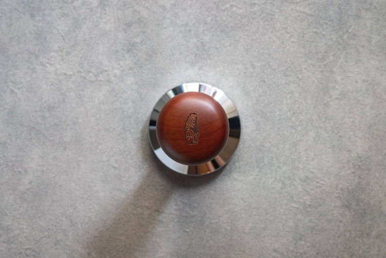 58mm, 53mm Tamper für Espresso Holz Gravur Bild 8