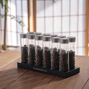 12 Tubes Aluminum 20/25g Coffee Bean Storage Tubes w Degas Valve