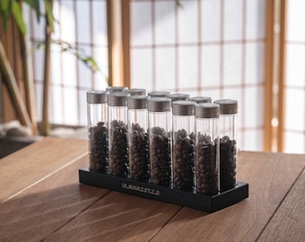 12 tubos de aluminio para almacenar granos de café de 20/25 g con válvula desgasificadora