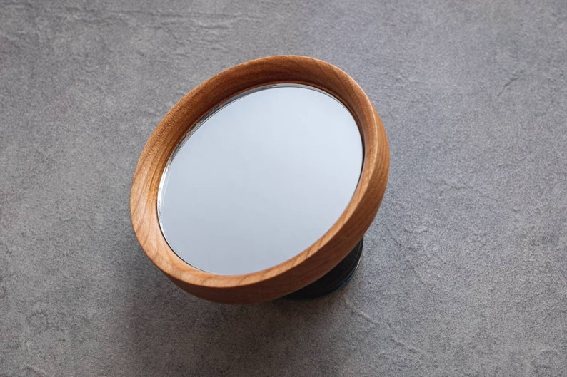 Espresso Shot Mirror Magnetic/ adhesive for Bottomless Portafilter adjustable Walnut/ Bamboo / Maple Squared maple