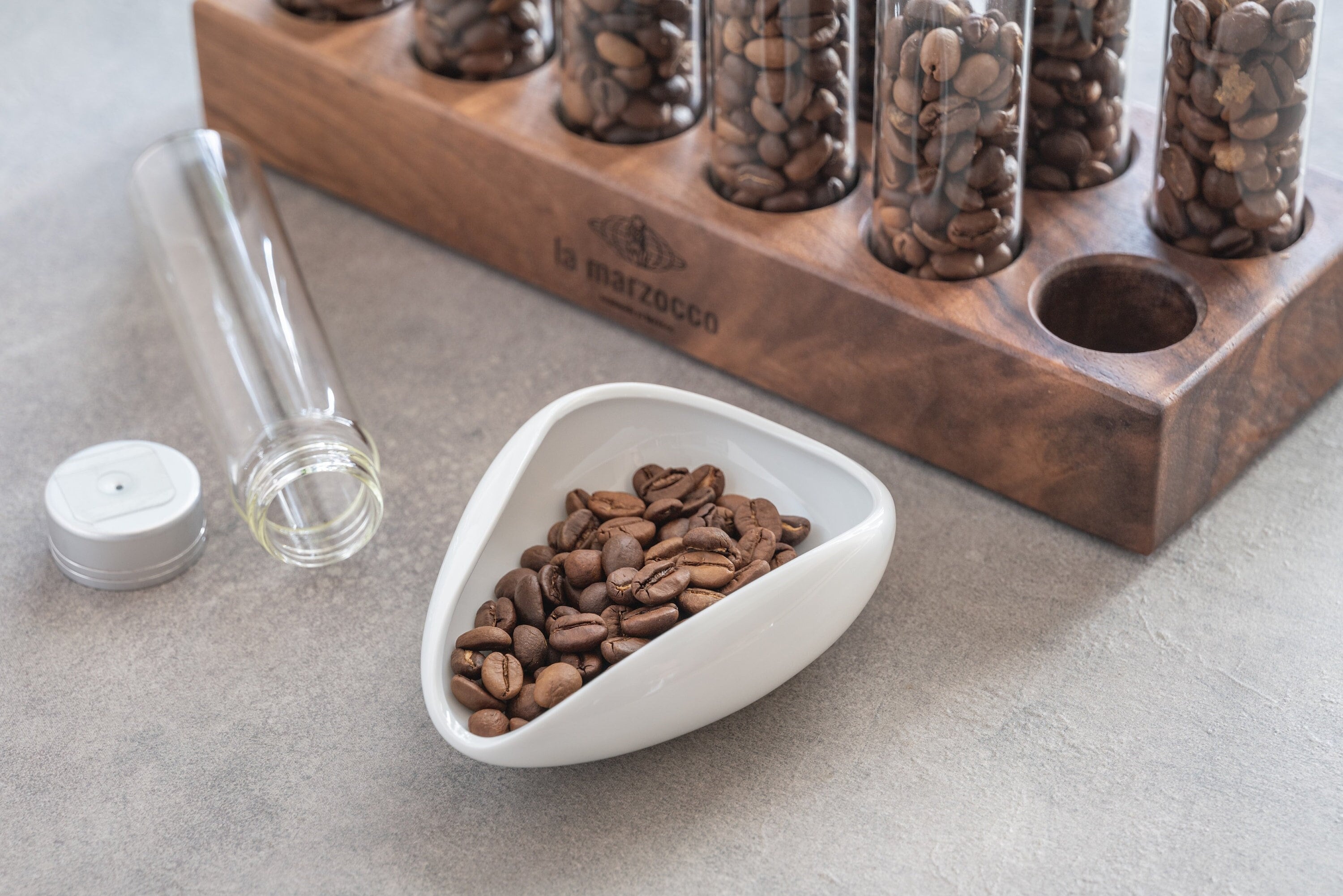 Bol à grains de café en céramique/Tasse doseuse/Plateau doseur