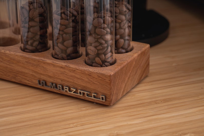 12 Tubes Wood 20g / 25g Coffee Beans Storage Tubes w Degas Valve image 10