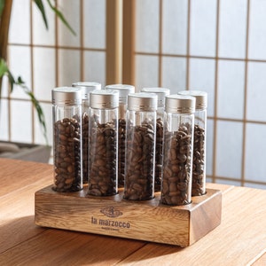 8 Tubes Raintree 20g / 25g Coffee Beans Storage Tube w Degas Valve