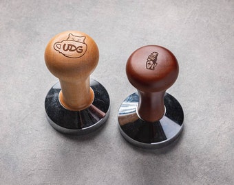 58mm, 53mm Tamper for Espresso - Wood (Custom Engraving)