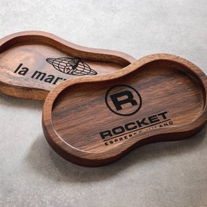 Houten dienblad / houder / standaard voor espressotamper en verdeler / OCD (aangepast gegraveerd)