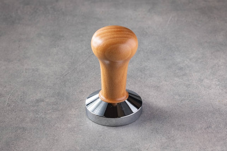 58mm, 53mm Tamper for Espresso Wood Custom Engraving image 3