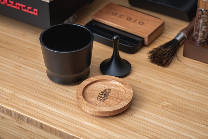 Dosing cup Blind Tumbler, Shaker style with wood lid zdjęcie 2