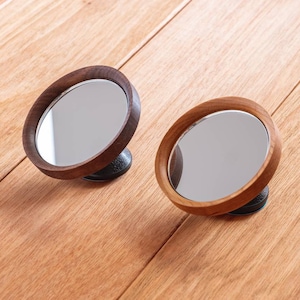 Espresso Shot Mirror Magnetic/ adhesive for Bottomless Portafilter adjustable Walnut/ Bamboo / Maple zdjęcie 3
