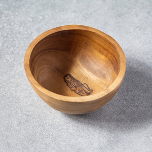 Teak Coffee Bean Bowl / Dosing Cup customized engraving