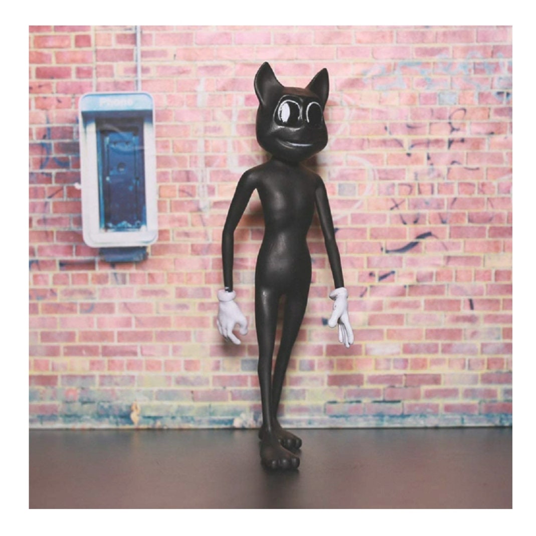 Cartoon Cat Toy Trevor Henderson Creation Action Toy Cartoon Etsy