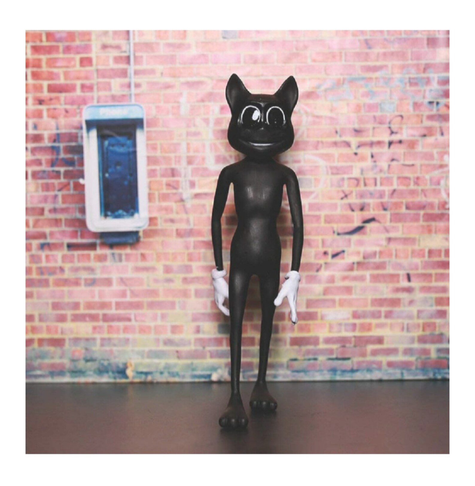 Cartoon Cat Toy Trevor Henderson Creation Action Toy Cartoon Etsy