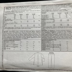 90's Shirt and Pull on Pants Pattern Mccall's 2073 - Etsy