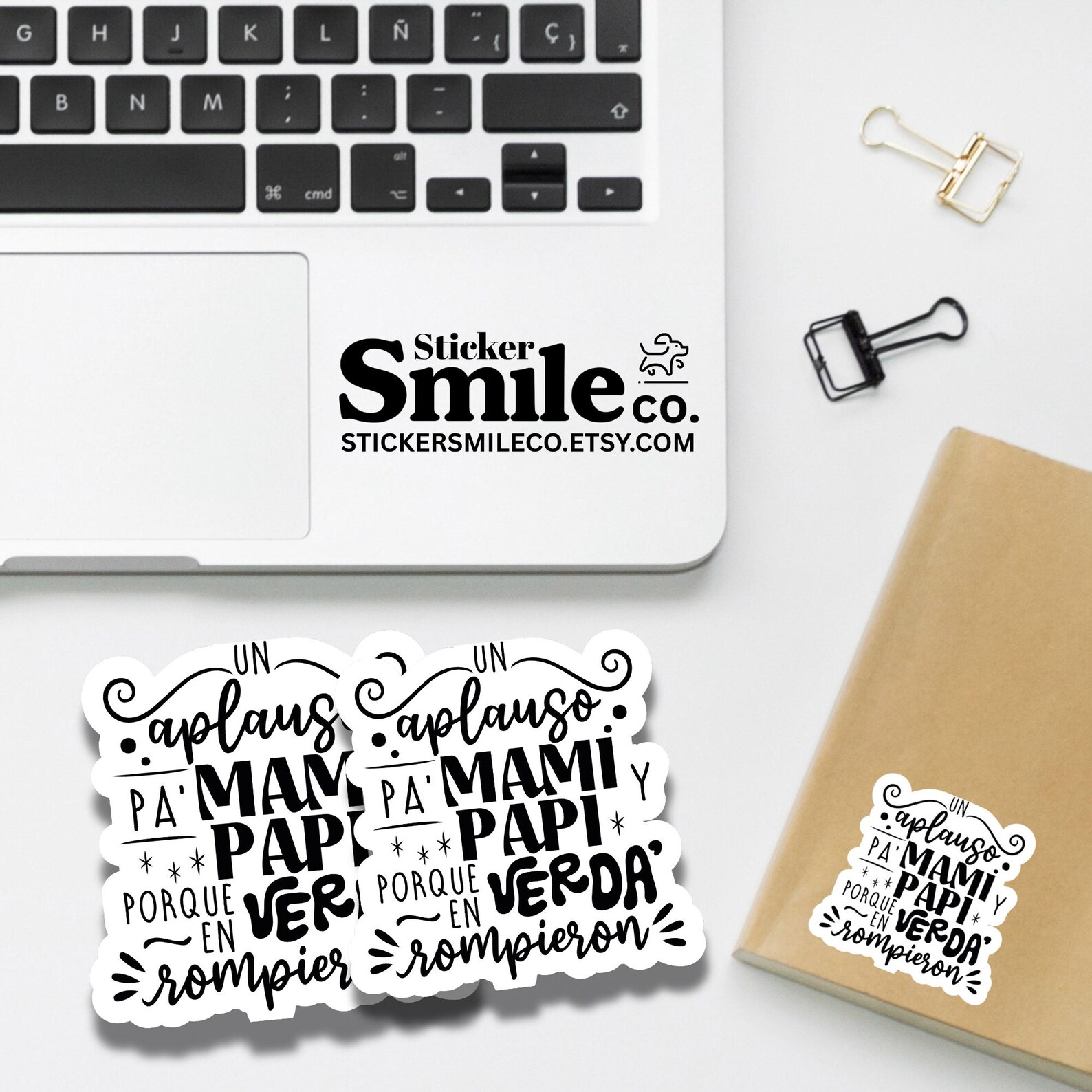 Un Aplauso Pa’ Mami Y Papi Sticker: Spanish Song Quote Matte or Glossy ...