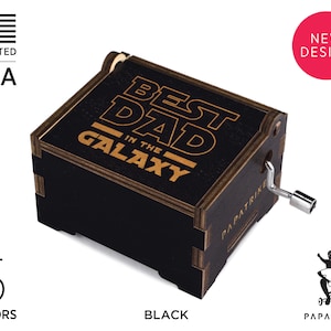 Personalized Star Wars Music Box, 5+ Colors on Basswood, 32+ music available, Custom Engraved Loving Notes / Photo