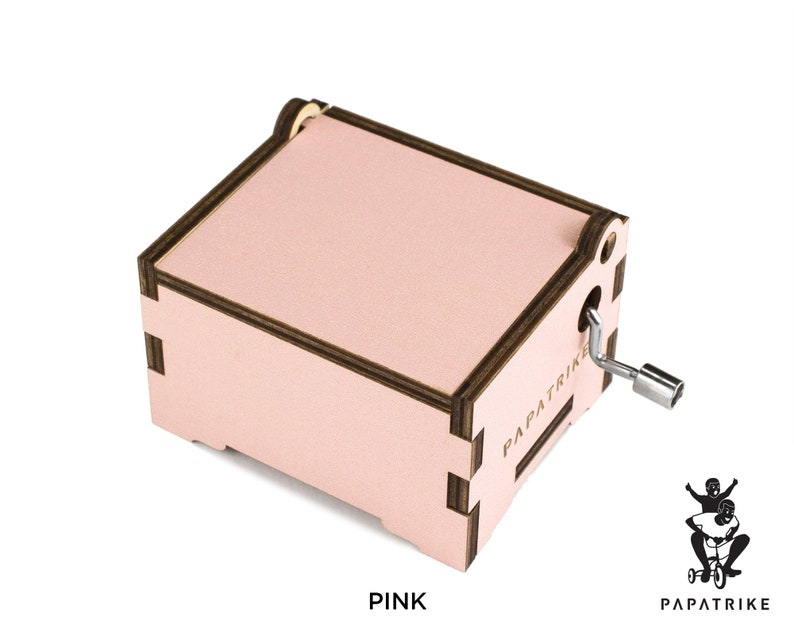DIY personalized clean- plain- modern- Music Box, 8+ Color Basswood Options, 32+ music available 