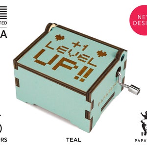 Personalized Music Box: Custom Engraved Basswood, 32+ Music Choices