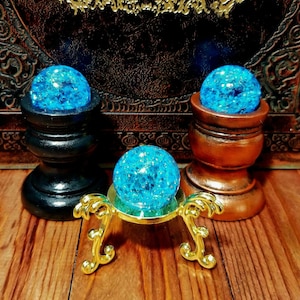 Hextech crystal,2 pc set,glass,1 inch,25mm,league of legends,arcane,orb,jinx,hexcore,blue,hextech,hex crystal, gemstone,arcane orb,cosplay