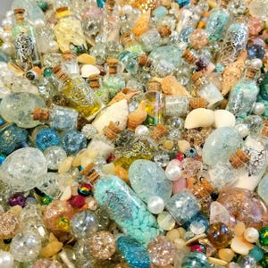 Mermaids Treasure,Big Scoop,1/2 LB,crystal confetti,crystal mix,mermaidcore,sea witch,sea siren,jewels,ocean,magic,trinket mix,mermaid,charm