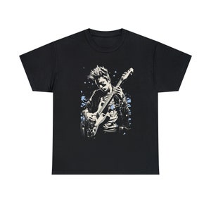Unisex Heavy Cotton T-Shirt Gitarrist Grafik