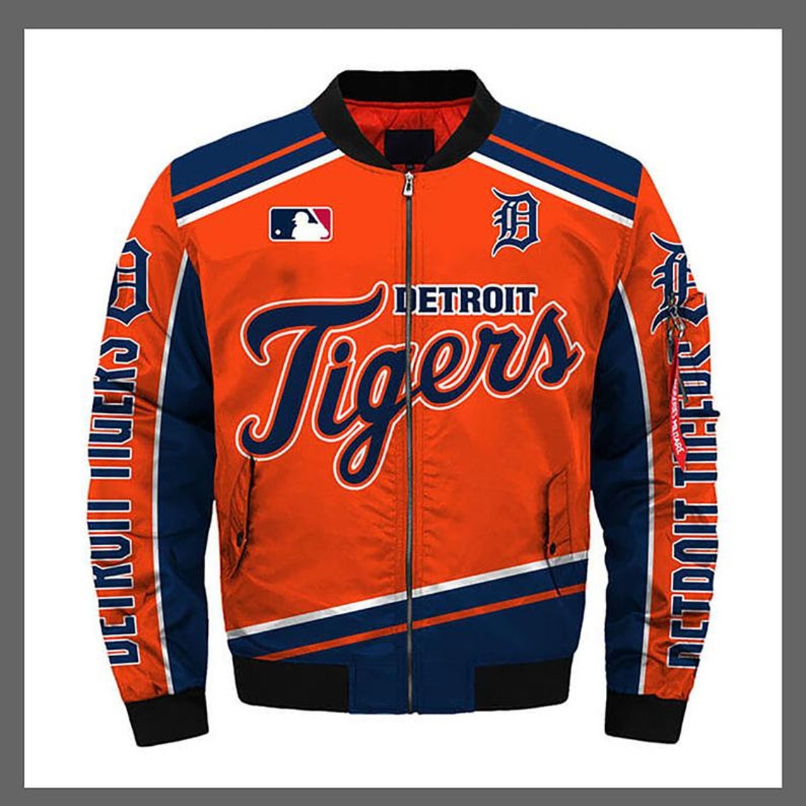 Men's Detroit Tigers Bomber Jacket Fashion winter coat Etsy