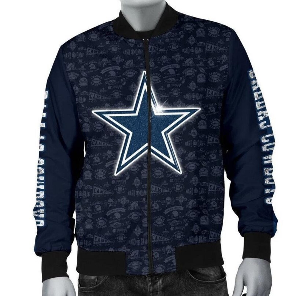 Dallas Cowboys Bomber Jacket NFL Fashion winter coat gift for | Etsy