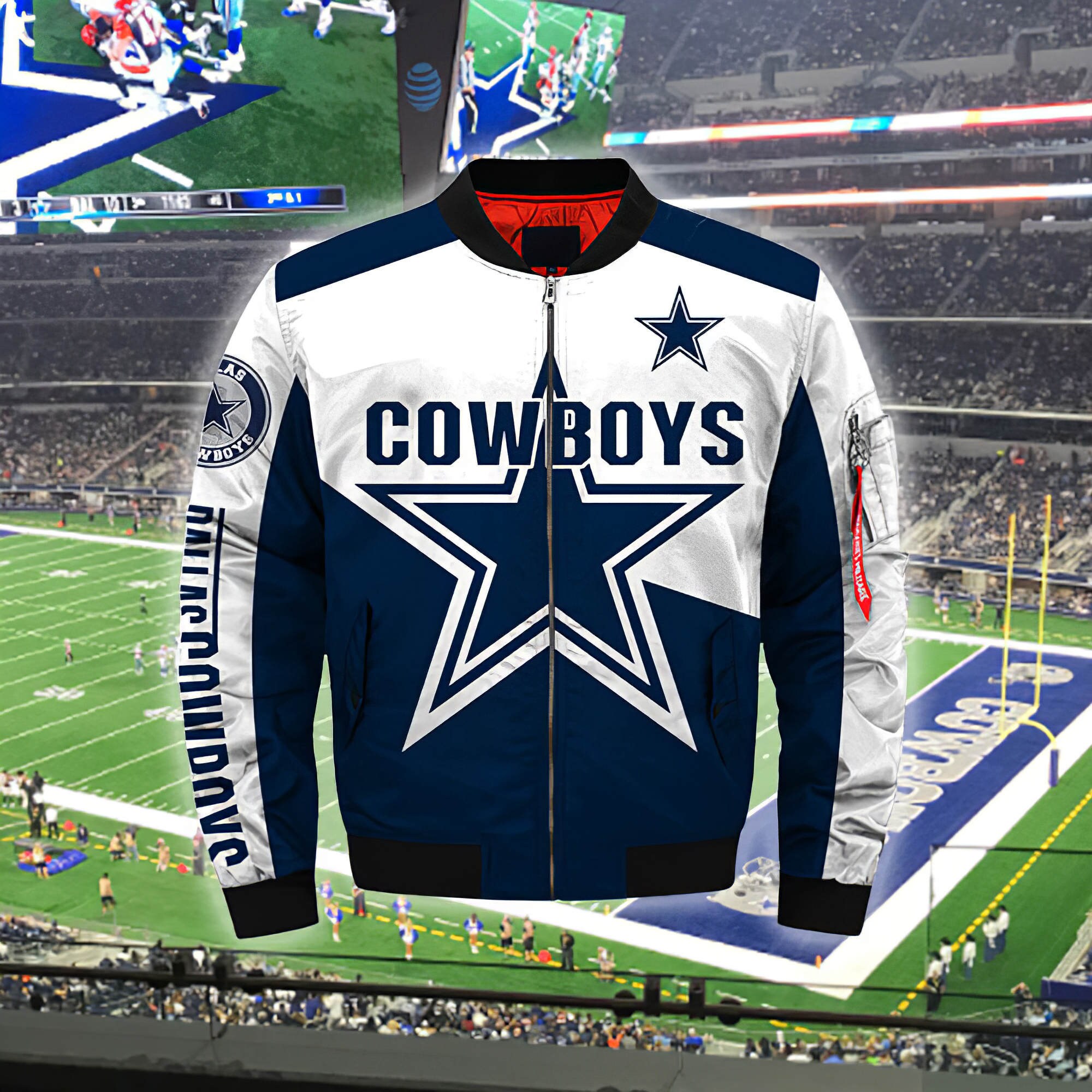 Dallas Cowboys Champions custom design 3D Bomber Jacket Etsy