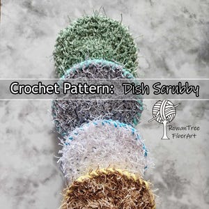 Double-Sided Dish Scrubbie Circle Crochet Pattern