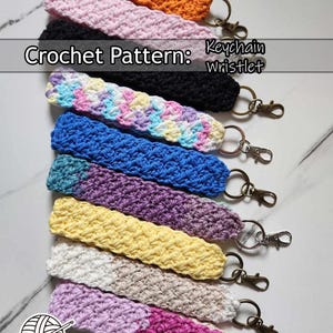 Patrón de crochet para llavero de pulsera