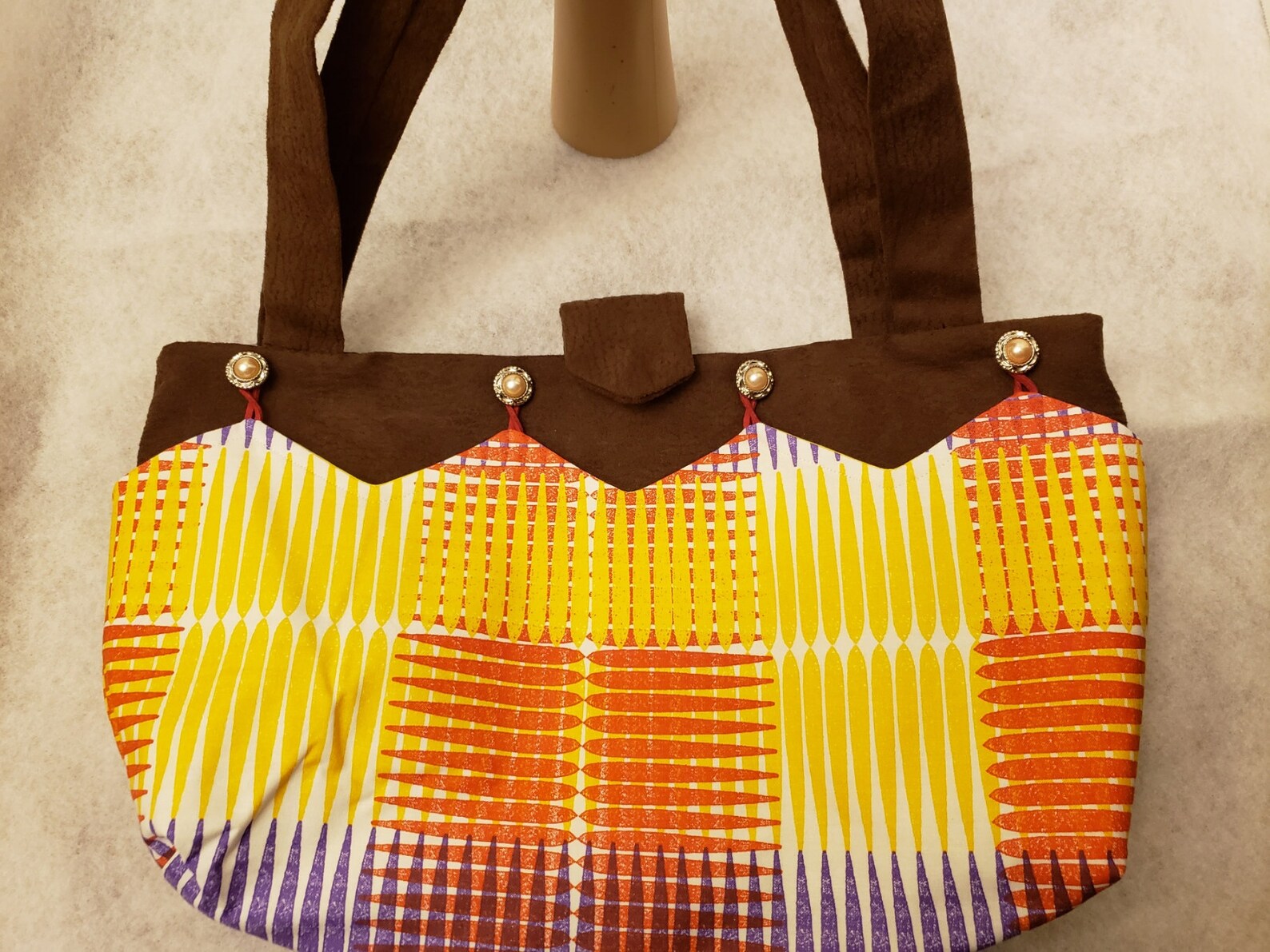 Handmade Handbag with Interchangeable covers. Buy this bag Etsy