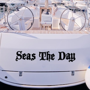 Benutzerdefinierte Boot Name Aufkleber | Marine Grade Vinyl Schriftzug Bild 1