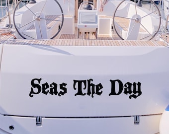 Calcomanías personalizadas para nombres de barcos / Letras de vinilo de calidad marina