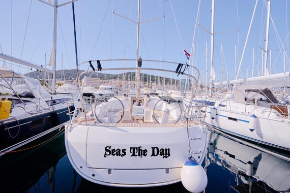 Custom Boat Name Decals | Marine Grade Vinyl Lettering