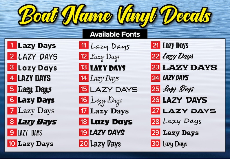 Benutzerdefinierte Boot Name Aufkleber | Marine Grade Vinyl Schriftzug Bild 2