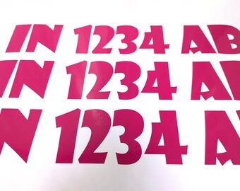 Boat Registration Number Decals | Set of 2 | 3" tall minimum