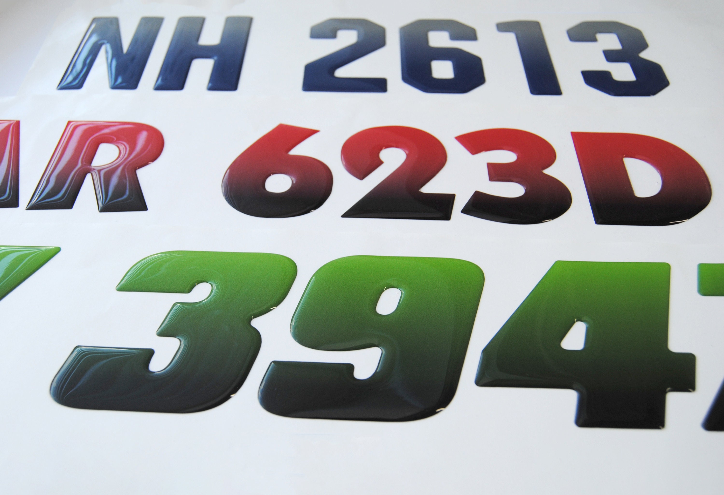 Boat Registration Number Decals Domed 3 Inch Tall Minimum. Etsy
