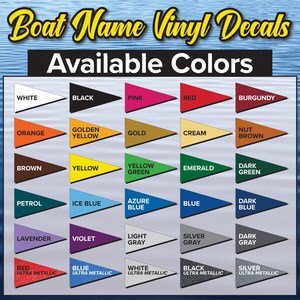 Benutzerdefinierte Boot Name Aufkleber | Marine Grade Vinyl Schriftzug Bild 3