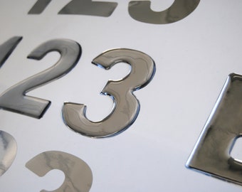 3D Raised Boat Registration Number decals | Set of 2 | 3" tall minimum