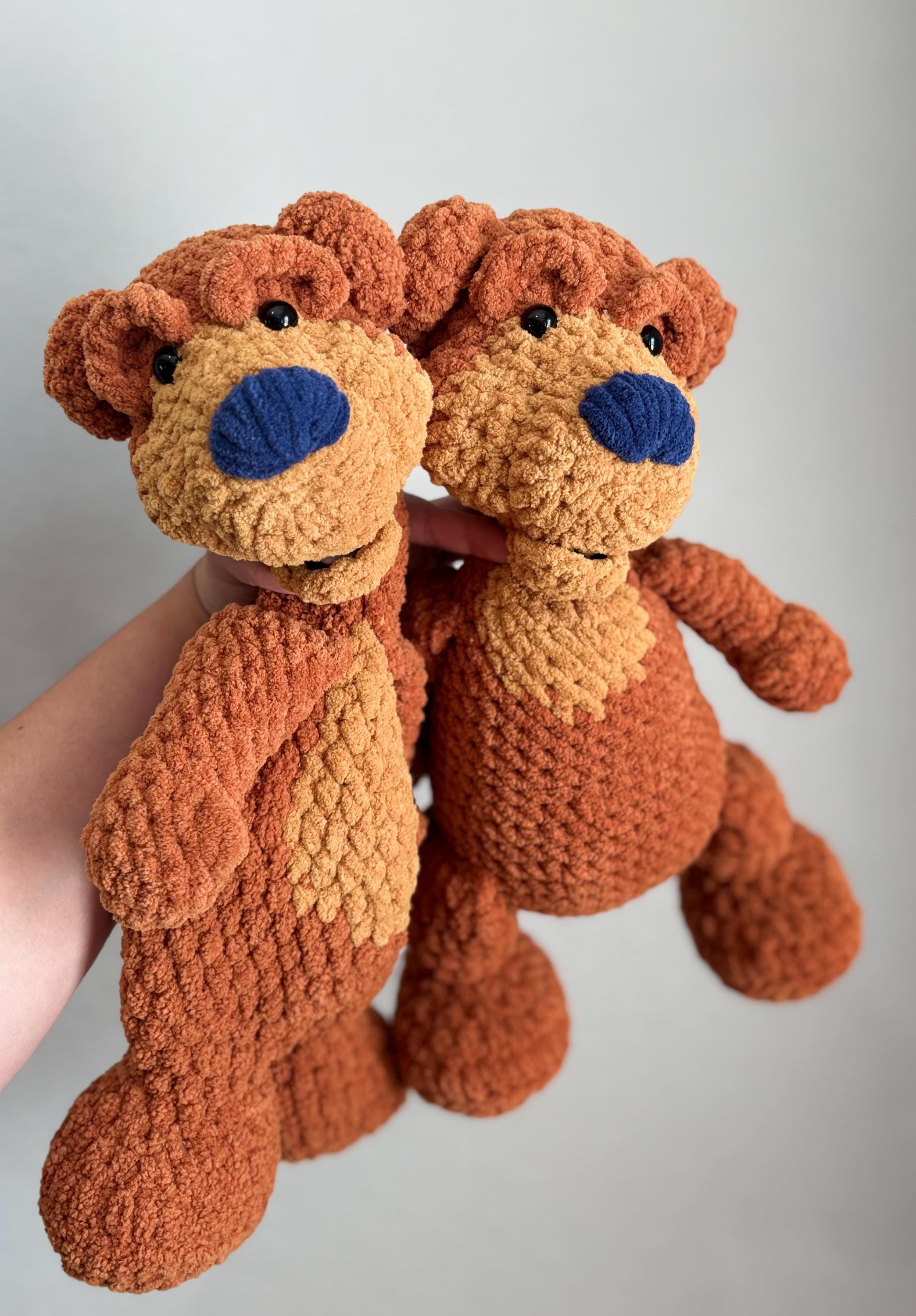 Crocheted Bear in the Big Blue House | Bear Lovey | Bear Snuggler