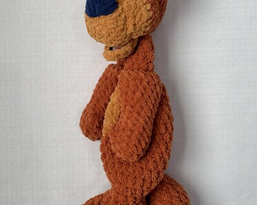 Crocheted Bear in the Big Blue House | Bear Lovey | Bear Snuggler